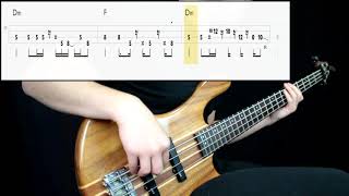 Red Hot Chili Peppers  Scar Tissue Bass Only Play Along Tabs In Video [upl. by Wil]