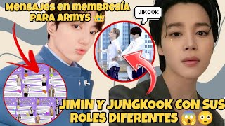 JIKOOKROLES😳😱MENSAJE DE MEMBRESÍA PARA ARMYS 🙌🏻jikook [upl. by Ondrea2]