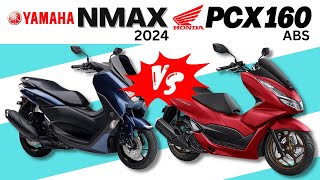 Yamaha NMAX 2024 vs Honda PCX 160 abs  Side by Side Comparison  Specs amp Price  Philippines [upl. by Ailema]