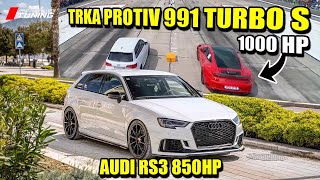 Sike Rollking i njegov Audi RS3 850HP su kraljevi klase 10 sec na balkanu [upl. by Arotahs803]