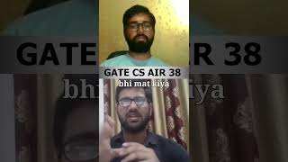 GATE CS Topper Suggestion To Other GATE Aspirants iit btech mtech computerscience [upl. by Oecam]