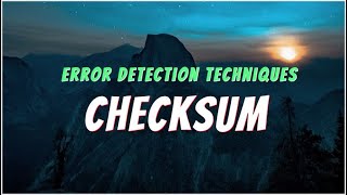 Checksum  Error Detection Techniques  Computer Networks  BANGLA Lecture [upl. by Sholeen591]