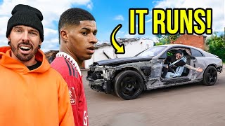 DRIVING MARCUS RASHFORDS WRECKED ROLLS ROYCE FOR THE FIRST TIME [upl. by Abramson]