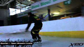 Front flip on ice  Freestyle Ice Skating [upl. by Sadnalor]