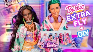 BARBIE EXTRA FLY Completing My Collection  Beach Dolls  DIY Mini Doll Box [upl. by Ahsimak35]