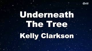 Underneath the Tree  Kelly Clarkson Karaoke 【With Guide Melody】 Instrumental [upl. by Eelahc]