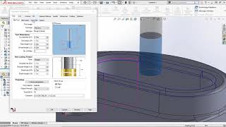 How to create a Chamfer in SOLIDWORKS CAM and CAMWorks [upl. by Rains730]