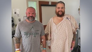 Eternally grateful  Alvin ISD football dad gets kidney donation from bleachermate [upl. by Randolf]