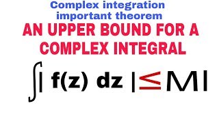 Complex integration important theorem 🔥 [upl. by Eninnaej342]