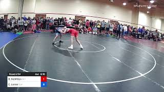 70 Kg Round Of 64  Brock McMillen Pittsburgh Wrestling Club Vs Chance Lamer Cliff Keen Wrestlin [upl. by Spielman]