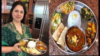 Nepali Thakali Thali Recipe  Nepali New Year Special 2019 Video [upl. by Hafeetal]