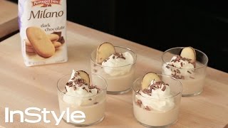 How To Make Milano Cookie Pudding Recipe in Just 10 Minutes  InStyle  Jessica Seinfeld [upl. by Iznil]