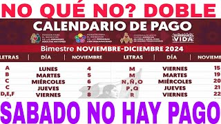 OFICIAL📆HOY🔥 CALENDARIO TU COBRÁS PRIMERO NO HAY PAGOS SÁBADO ADULTOS MAYORES 65 [upl. by Meli]