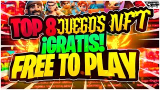 🤑 TOP 8 MEJORES JUEGOS NFT GRATIS para AGOSTO 2024 🤑 LOS JUEGOS NFT FREE TO PLAY MAS RENTABLES 🔥 [upl. by Washington]