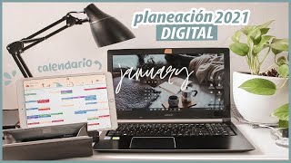 ORGANIZACIÓN DIGITAL 2021  PLANIFICA TU VIDA DIGITAL calendario agenda lista de tareas etc [upl. by Arinaid731]