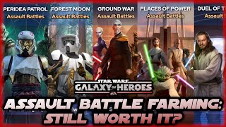 CG is Removing Assault Battles Going Forward  Is Assault Battle Farming Still Worth It in SWGOH [upl. by Essirahc]