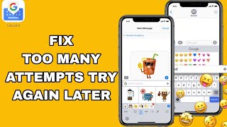 How To Fix And Too Many Attempts Try Again Later On Gboard  The Google Keyboard App  Easy Fix [upl. by Aronson]