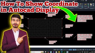 How To show Coordinate in Autocad Display  How To Display Coordinate on Autocad Drawing [upl. by Zsa Zsa]