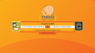 Liceo Manuel Jesús Andrade vs Colegio Chuquicamata  Nacional U14 Femenino  Pichilemu Chile 2024 [upl. by Aicilegna]