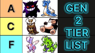 Pokemon GoldSilverCrystal TIER LIST  Which Pokemon are the Best to Use InGame [upl. by Assilen]