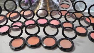 MAC Blush Collection Overview [upl. by Harhay952]