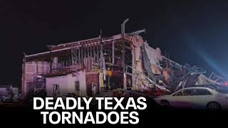 Texas Tornado Outbreak Multiple deaths dozens injured in North Texas [upl. by Sille]