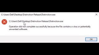 How to Fix  Operation did not complete successfully because the file contains a virus [upl. by Elexa]