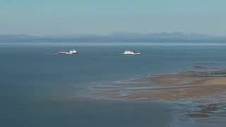 Morecambe Bay Fleetwood looking towards The Lake District Cleveleys amp Blackpool 14102024 [upl. by Yenrab]