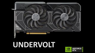 Undervolt RTX 4070  temps and performance new and improved [upl. by Vijnas584]