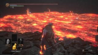 Sacred Flame pyromancy in lava pit Smouldering Lake DARK SOULS 3 [upl. by Birecree]