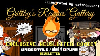 Grillbys Rogues Gallery  Official UndertaleDeltarune Spring Newsletter Comic [upl. by Anees]