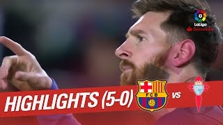 Resumen de FC Barcelona vs Celta de Vigo 50 [upl. by Modestia437]