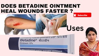 Betadine is an antiseptic ointment It is also used as first aid for burns minor cuts abrasions etc [upl. by Nerro325]