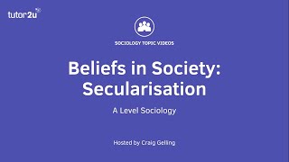 Secularisation  Beliefs in Society  ALevel Sociology [upl. by Noma]