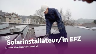 Strahle als Solarinstallateurin EFZ  EWU  Lehrstellenvideo  Yousty [upl. by Lathan139]