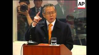 Former president Fujimori speaks in his own defence on last day of corruption trial [upl. by Pietrek]