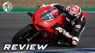 Ducati Panigale V4S Review  motogeo [upl. by Nojel]