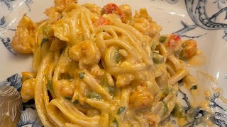 Crawfish fettuccine is the way to happiness 😋😋 [upl. by Onaireves]