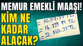 Memur emekli maaşları ne kadar oldu I En düşük memur maaşı I haber sondakika [upl. by Corrine]