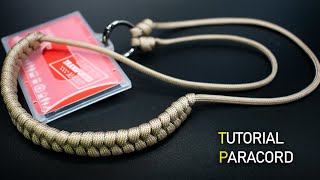 Cosas interesantes para hacer con paracord Correa para el cuello [upl. by Rafferty]