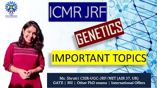 ICMR JRF 2024 Genetics Topics icmr nta ntaugc lifesciences research ntanet ugcnet [upl. by Chatav128]