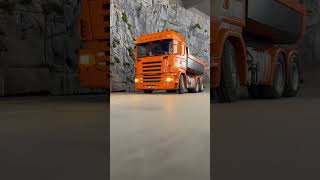 Scania tipper at work  Vestfold Rc Truckers Scania tippertruck Tamiya [upl. by Sorensen]