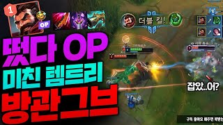 14시즌 새로운 템트리로 OP마크 박힌 방관 탑그브 미친 템트리로 2대1 해버리고 깝죽이 커투 종탁이 [upl. by Charita]