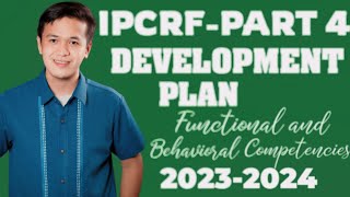 IPCRFDEVELOPMENT PLAN 2024 with sample answer [upl. by Maureen]