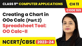 Creating a Chart in OOo Calc Part 2  Class 9 Computer Applications Chapter 11 [upl. by Akenn]