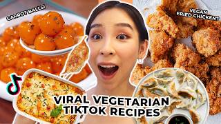 I Tried Viral TikTok Vegetarian Recipes 🥗 [upl. by Jeremie]