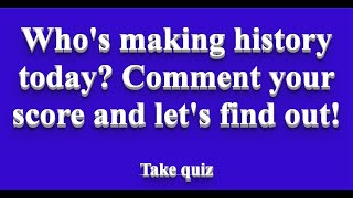 History Quiz 10 questions [upl. by Mashe]