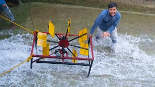 Simple Hydroelectric Generator Using Electric Cycle Motor  Free Electricity [upl. by Zaob189]