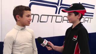 Ginetta Juniors Silverstone 2014  Lando Norris HHC Motorsport [upl. by Ianaj]