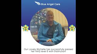 Michelle passes her NVQ Level 5 with Distinction  Home Care Registered Manager [upl. by Noillimaxam]